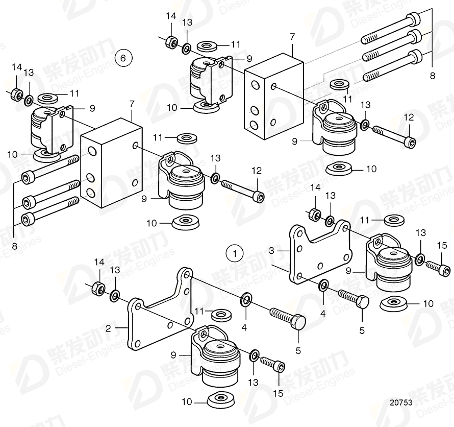 volvo penta Hexagon screw 20593497 Drawing volvo penta Hexagon screw 20593497 Drawing